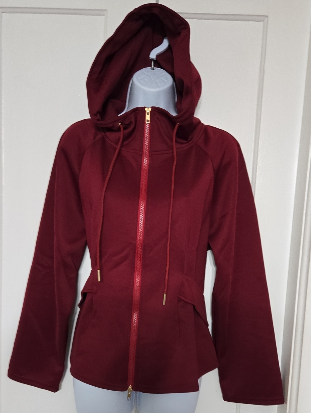 Deep Red Full Zip Hoody XL NWOT